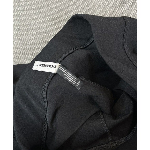 American Giant Pants Womens No-BS Kick Flare Crop Legging Black Ponte Knit- Sz 4 - Picture 9 of 9